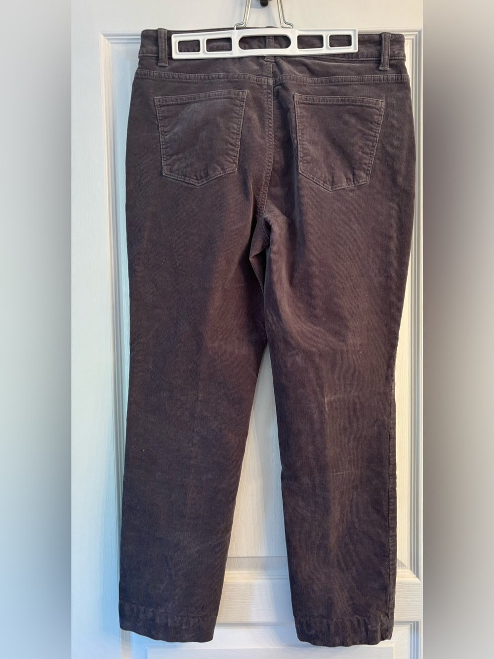 Talbots Women's Straight-Leg Corduroy Jeans - Gray - Picture 2 of 5